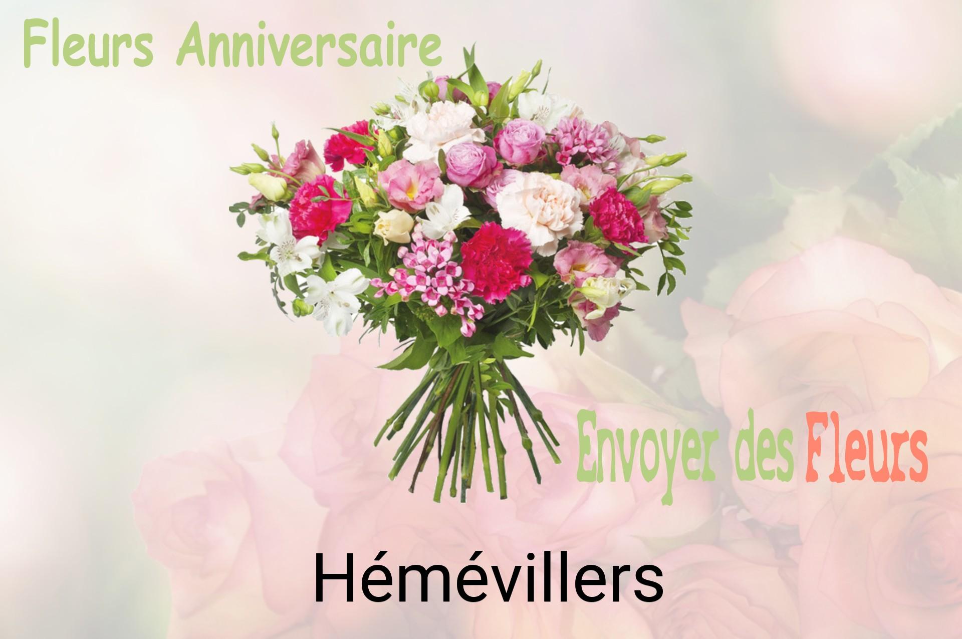 Bouquet de fleurs d’anniversaire livré à Hémévillers