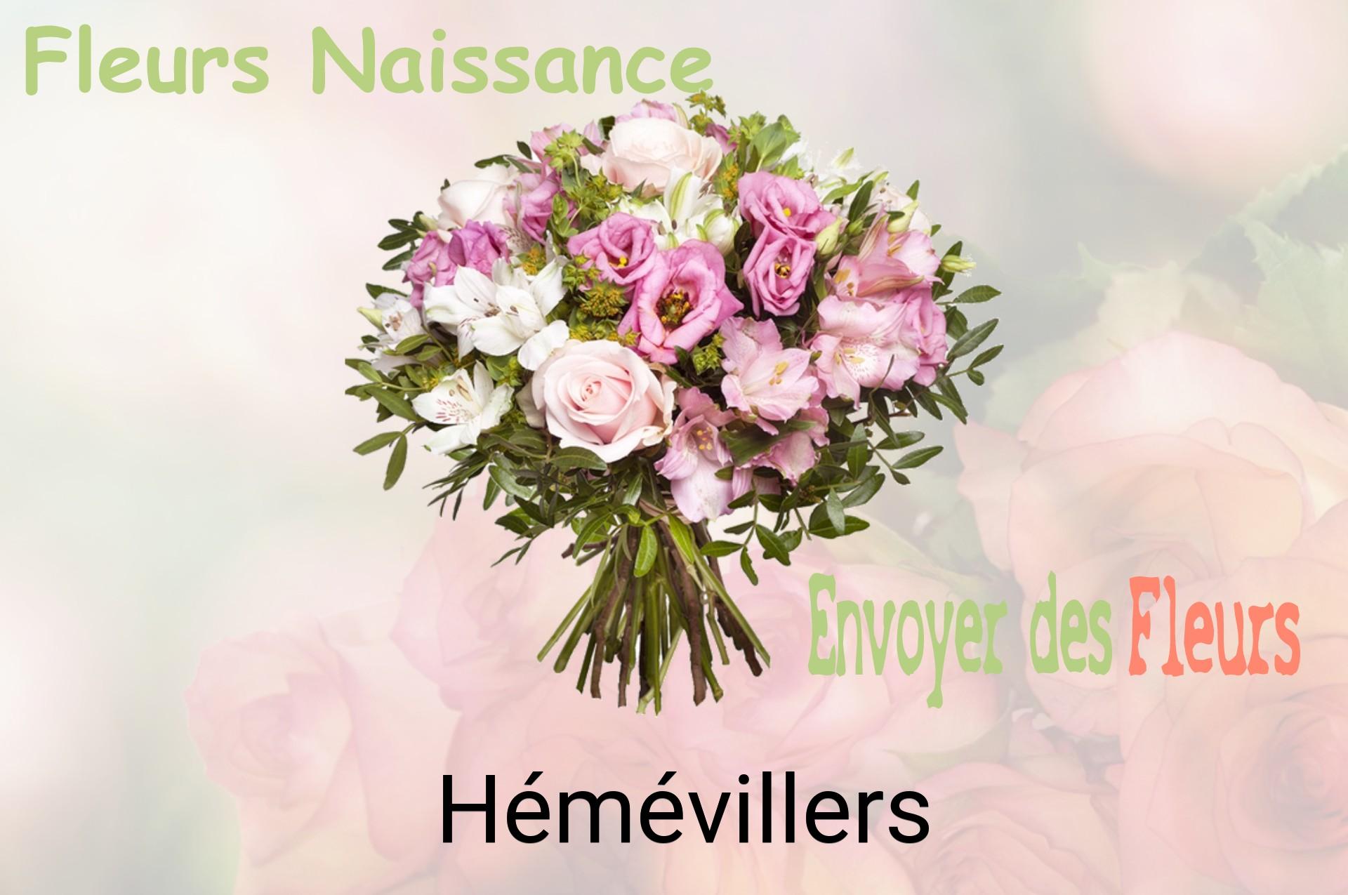 Bouquet de fleurs de naissance livré à Hémévillers