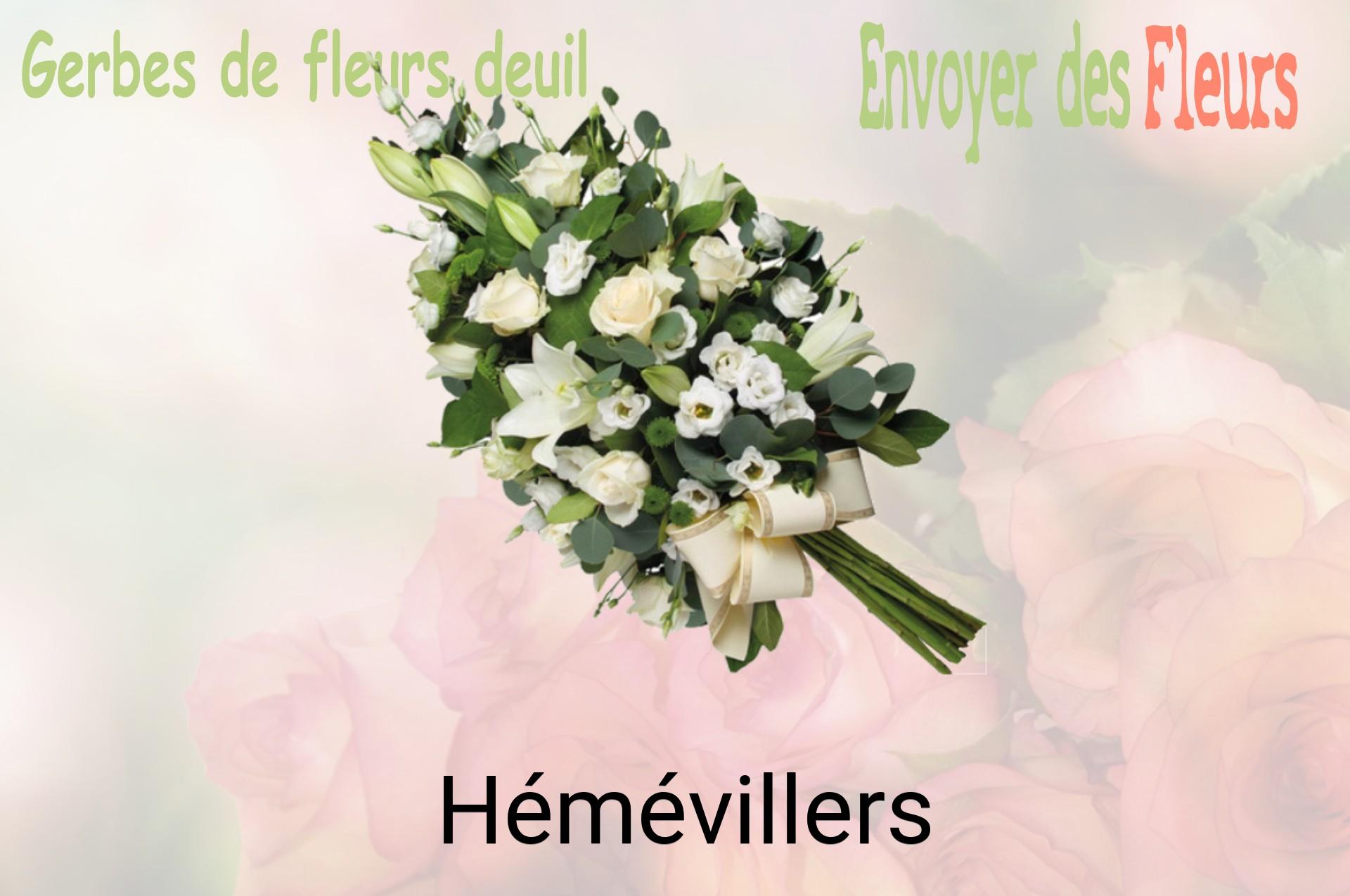 Gerbe de fleurs de deuil livrée à Hémévillers